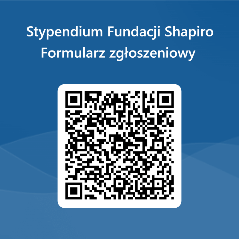 Stypendium Fundacji Shapiro Formularz zgłoszeniowy - kod QR